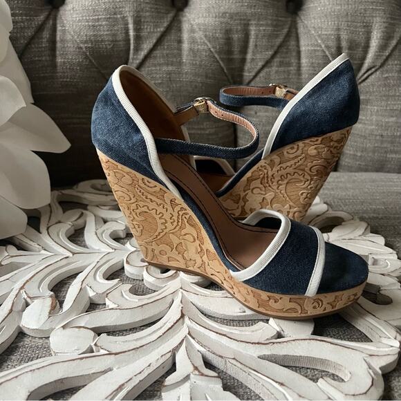 See by Chloe Platform Wedge Sandals Shoes Women’s 37 US 7 - Picture 11 of 14